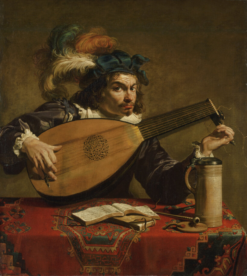 Theodoor Rombouts, 'joueur de luth', v.  1625-30, The John G. Johnson Collection, Philadelphia Museum of Art, inv.  679